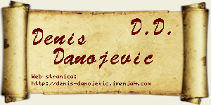 Denis Danojević vizit kartica